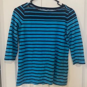 Comfy 3/4 sleeve. Teal and dark blue !